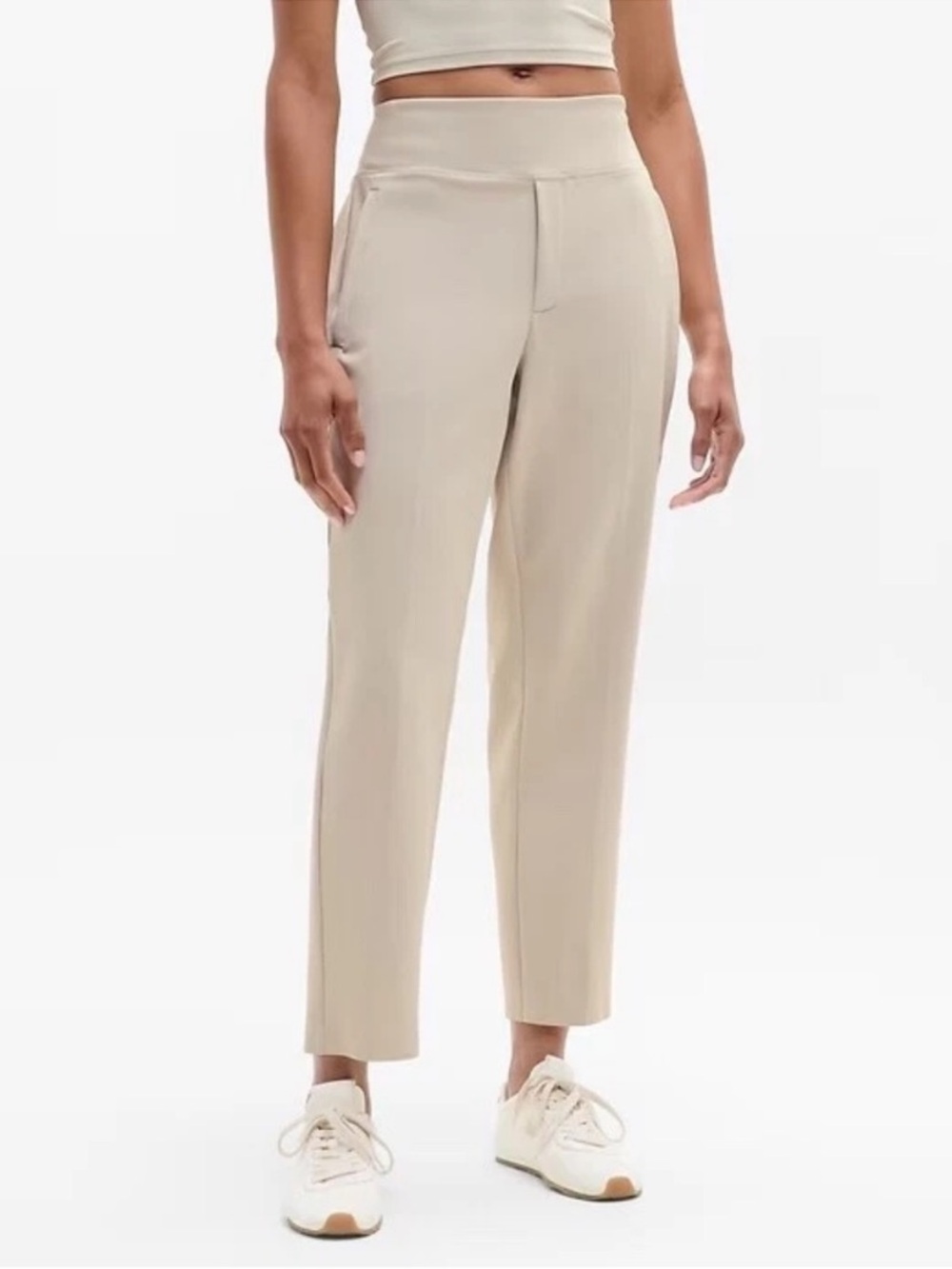 NWT Athleta Pantalon Endless Pant Khaki Size 10